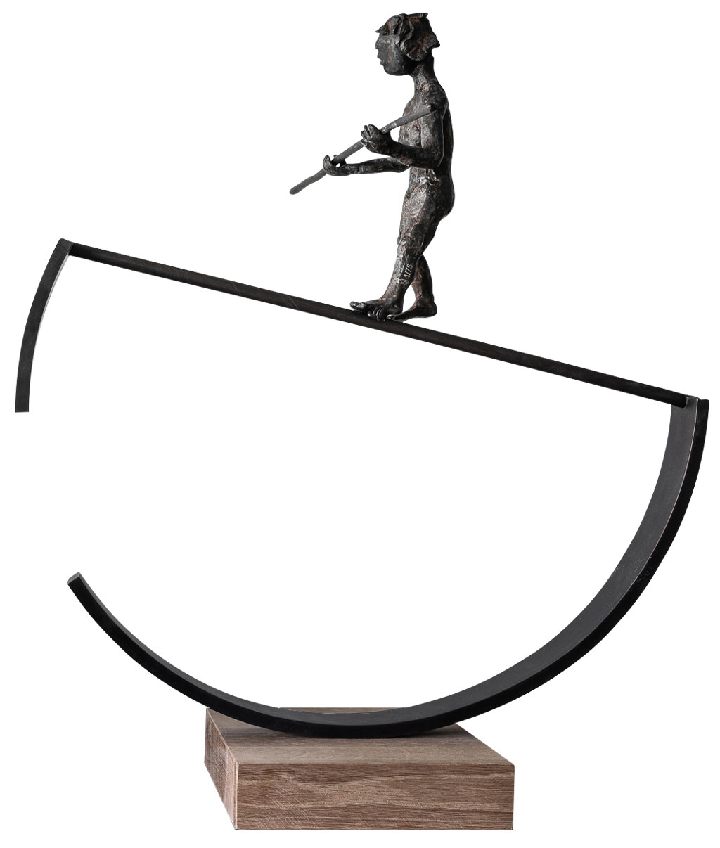 Freddy de Waele: Skulptur 'Balance', Bronze