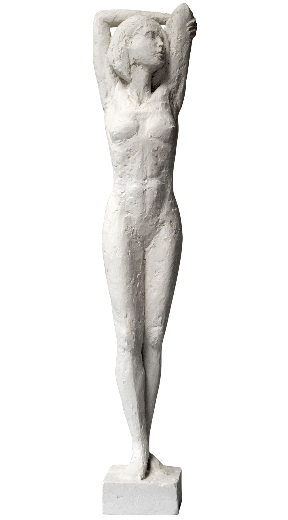Angelika Kienberger: Skulptur 'Entspannt' (2013), Steinguss