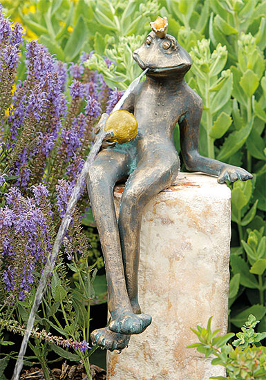 Gartenskulptur / Wasserspeier 'Kurt' (ohne Stein), Bronze