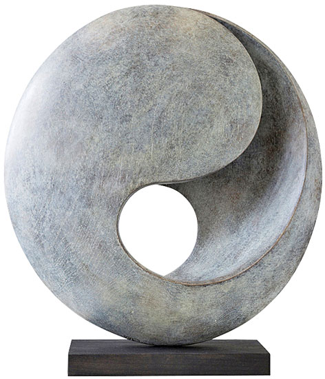 Yves Rasch: Skulptur 'Ruhend' (2015), Bronze