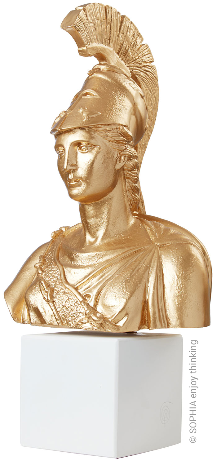 SOPHIA enjoy thinking: Büste 'Athena gold'