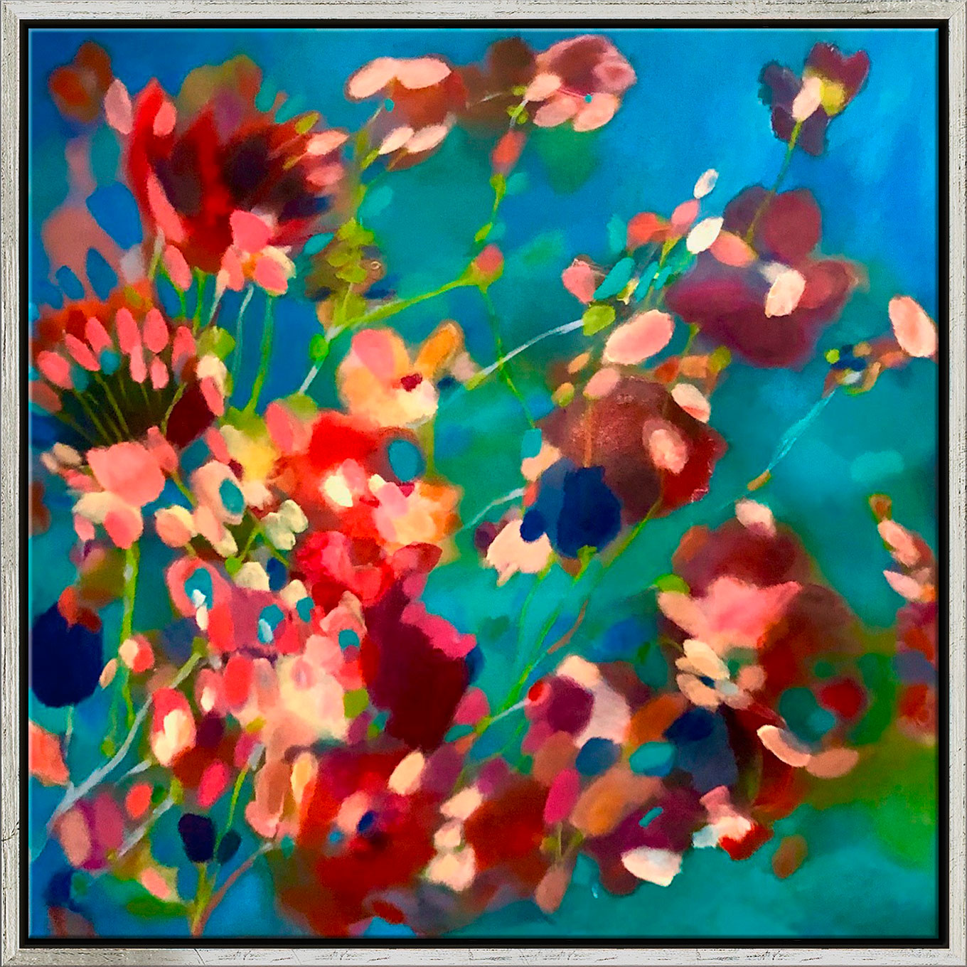 Anne Samson: Bild 'Frühling' (2021) (Original / Unikat), gerahmt