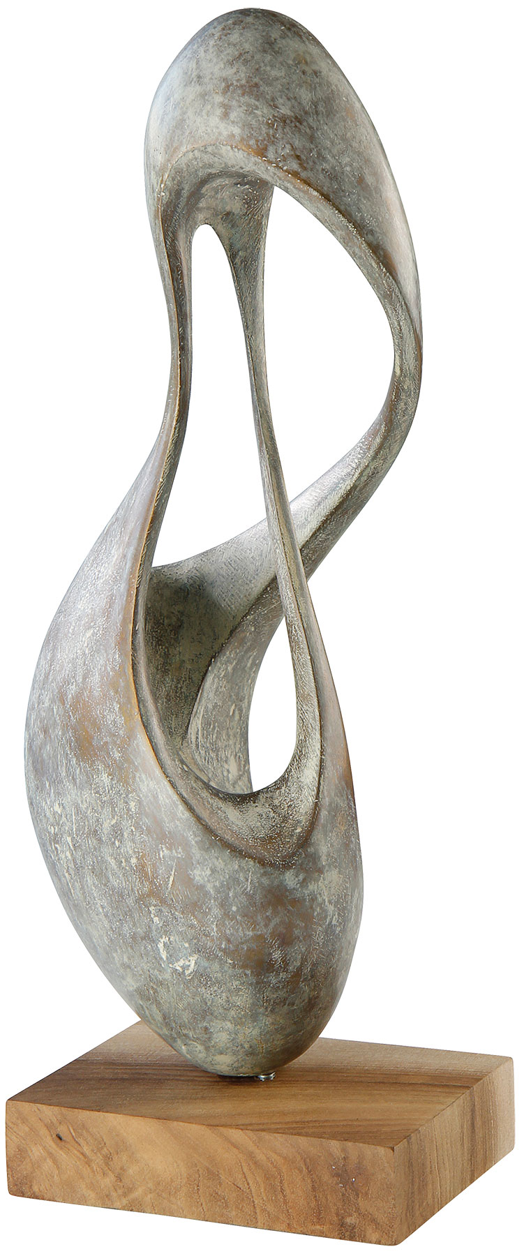 Yves Rasch: Skulptur 'Atmung 7' (2015/16), Bronze