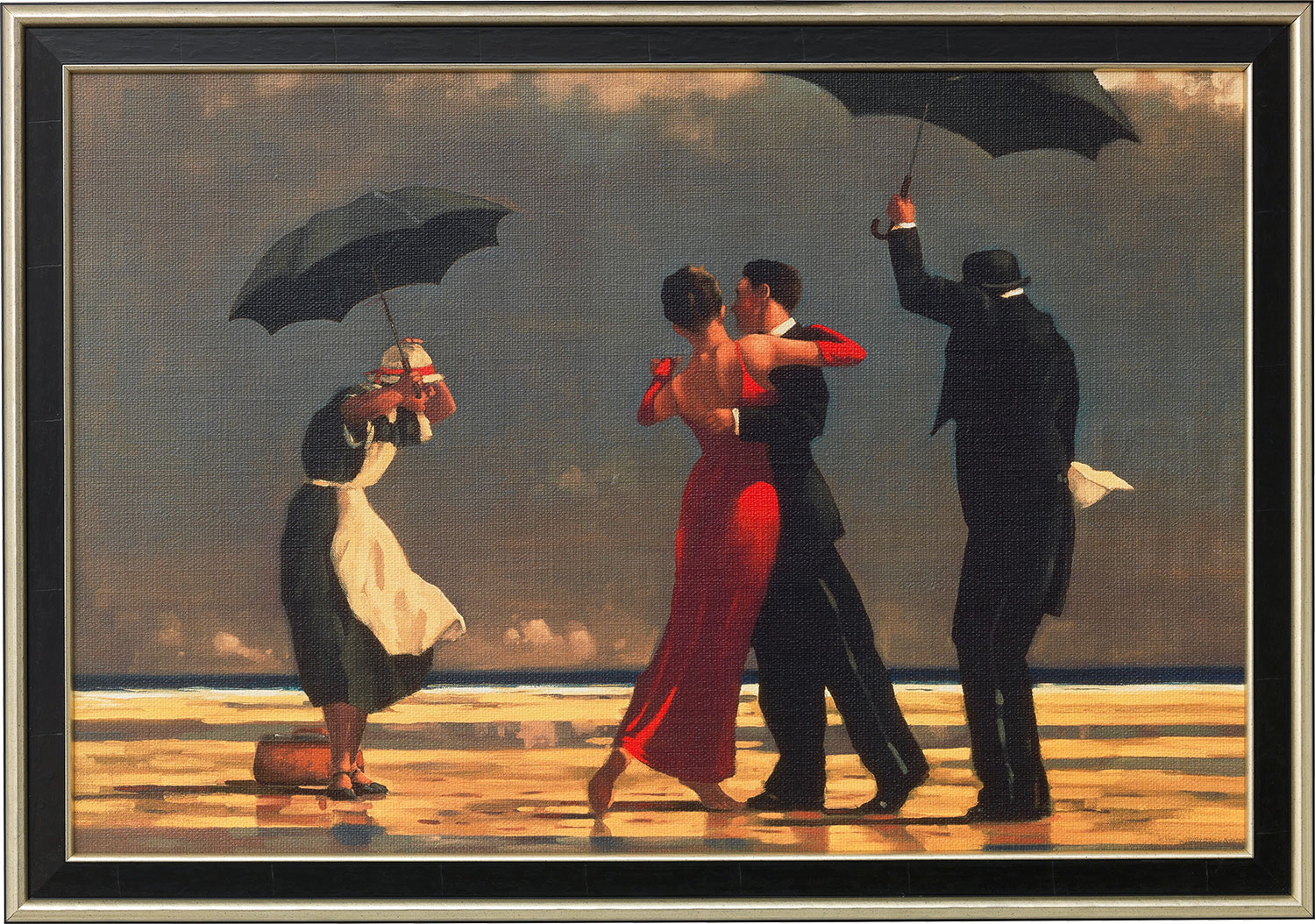 Jack Vettriano: Bild 'The Singing Butler' (1992), gerahmt