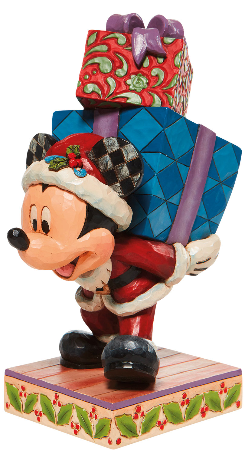 Jim Shore: Skulptur 'Mickey mit Geschenken', Kunstguss