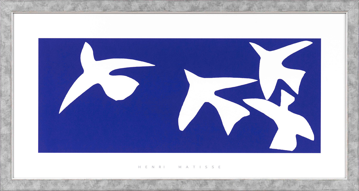 Henri Matisse: Bild 'Les oiseaux', gerahmt