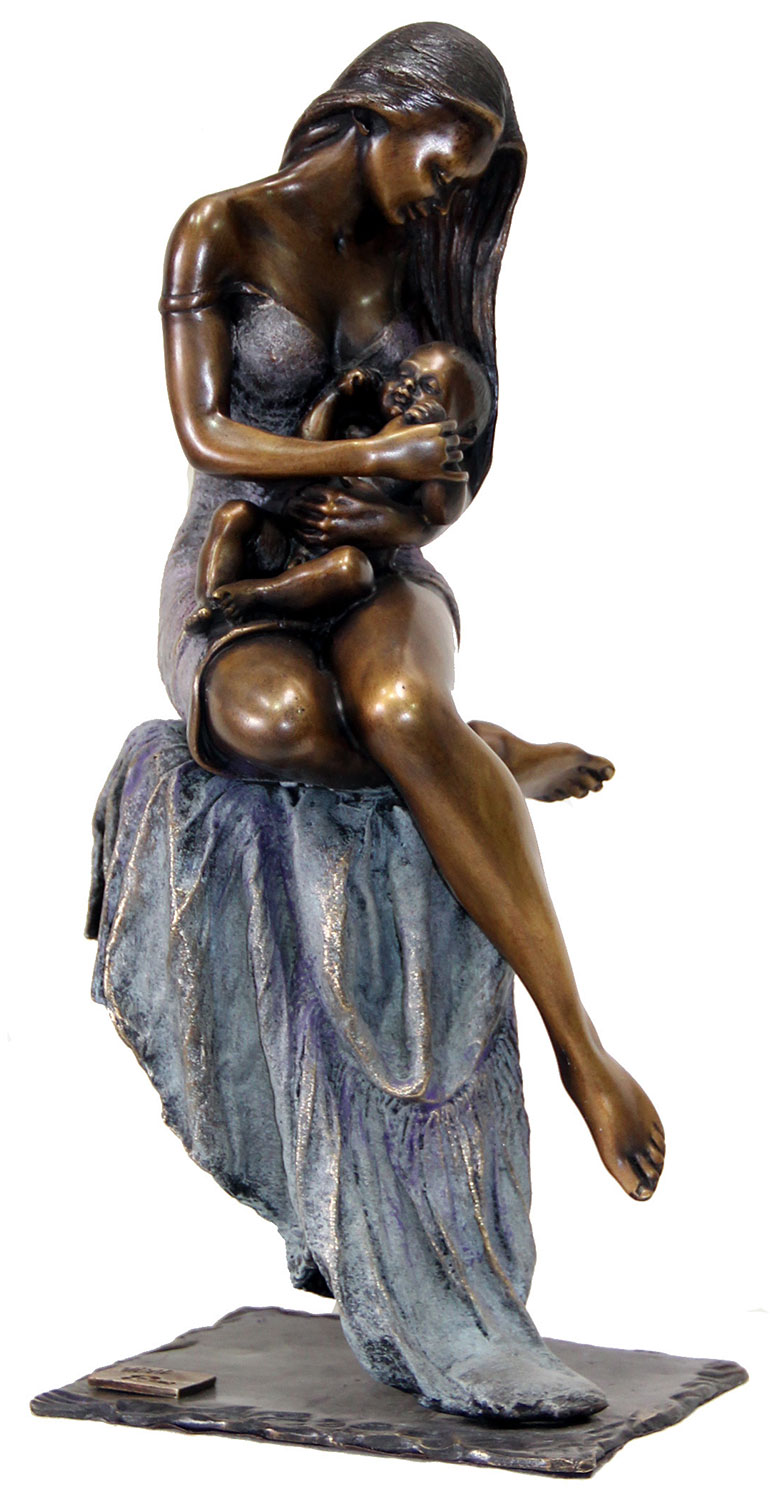 Manel Vidal: Skulptur 'Mother's Love', Bronze