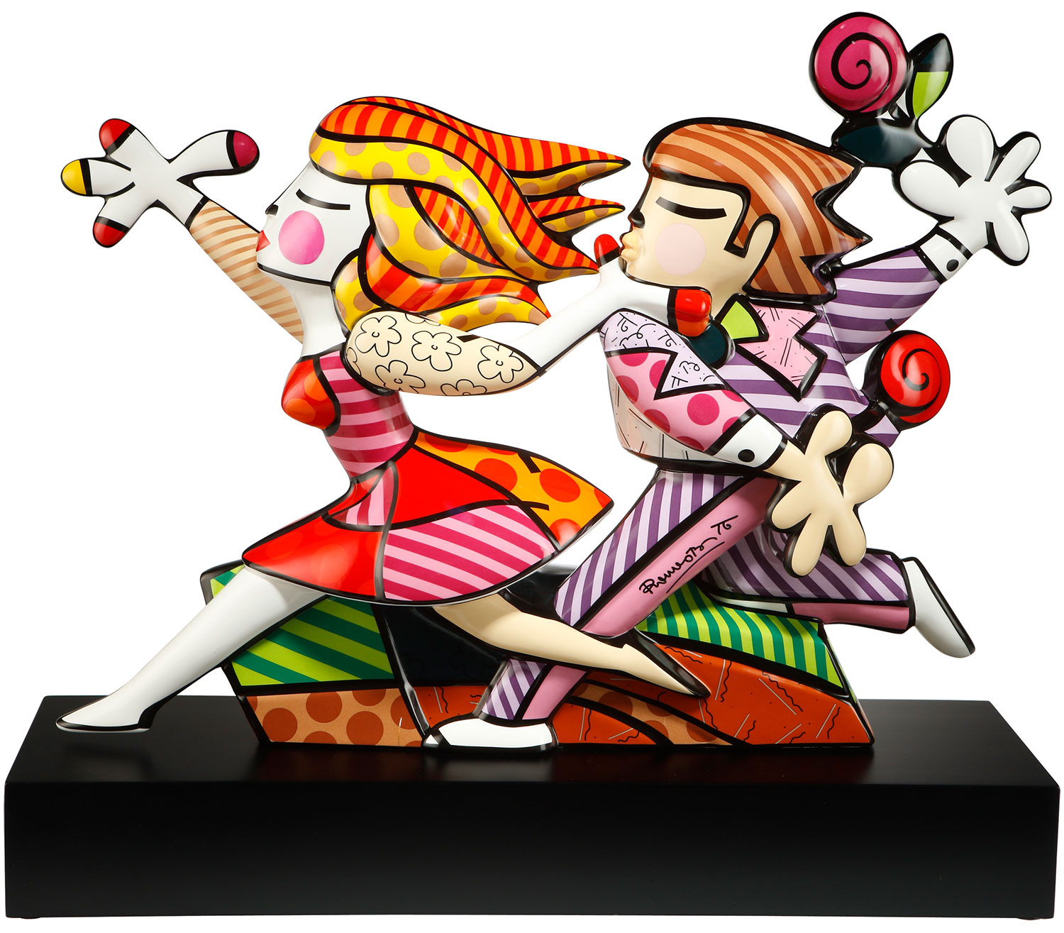 Romero Britto: Porzellanskulptur 'Love Blossoms'