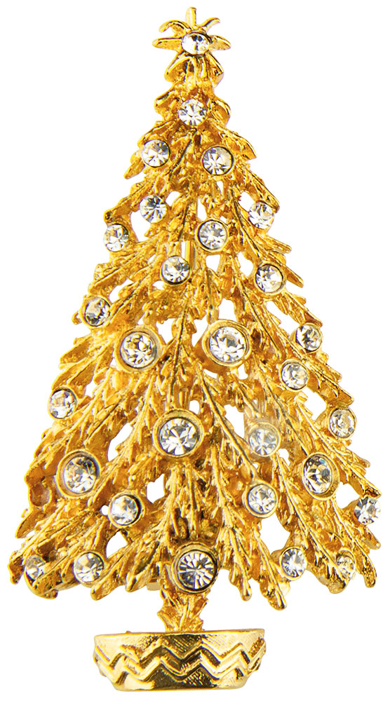 Weihnachtsbrosche 'Goldglanz', Schmuck