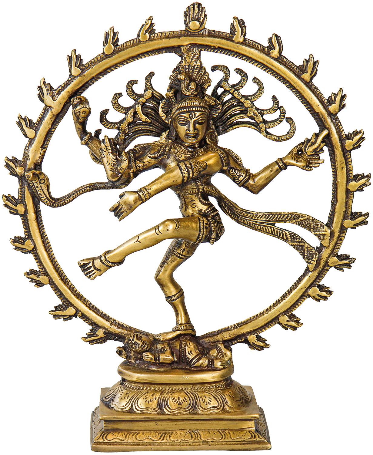 Messingskulptur 'Shiva Nataraja'
