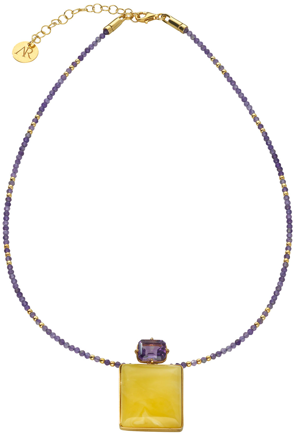 Bernsteincollier 'Violetta', Schmuck