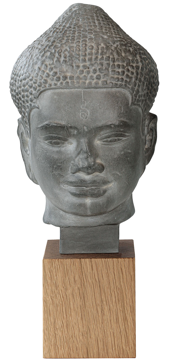 Büste 'Buddha von Angkor Wat', Kunstguss