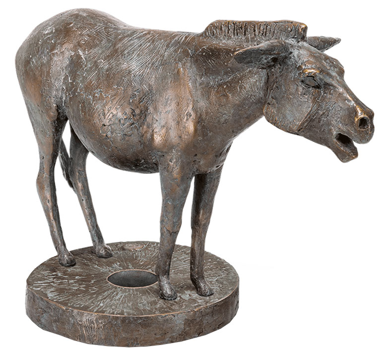 Hans Nübold: Skulptur 'Esel', Bronze