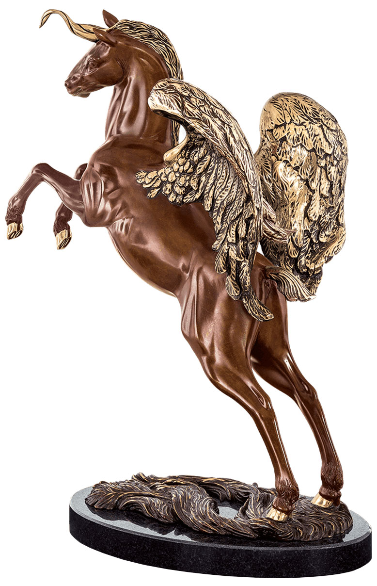 Ernst Fuchs: Skulptur 'Mein Einhorn Pegasus', Bronze