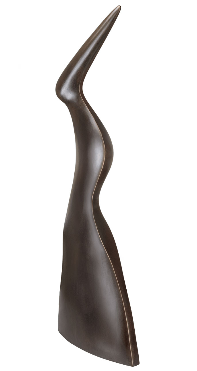 Monika Wex: Skulptur 'Wächterin', Bronze