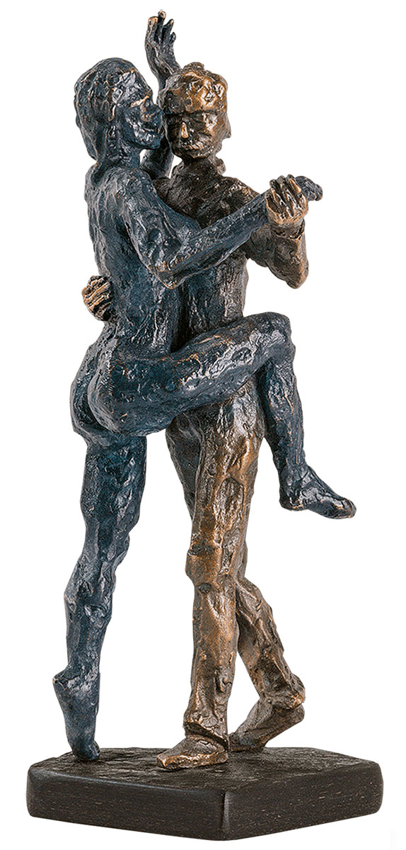 Uwe Spiekermann: Skulptur 'Tangopaar im Frühling', Bronze