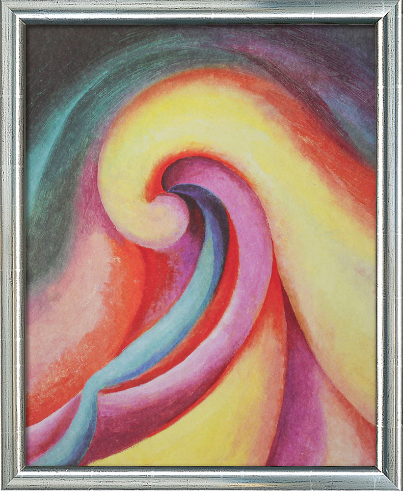 Georgia O'Keeffe: Bild 'Series I - No. 3' (1918), gerahmt