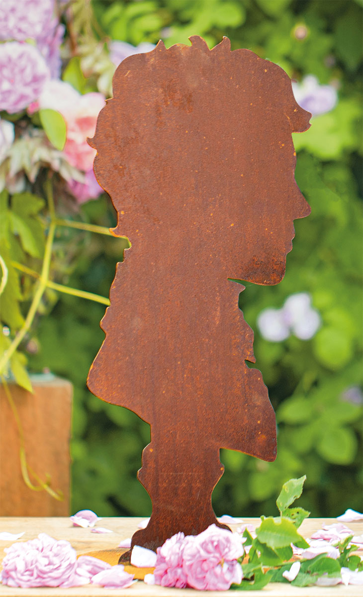 Gartenfigur / Silhouette 'Franz', Gartenskulptur