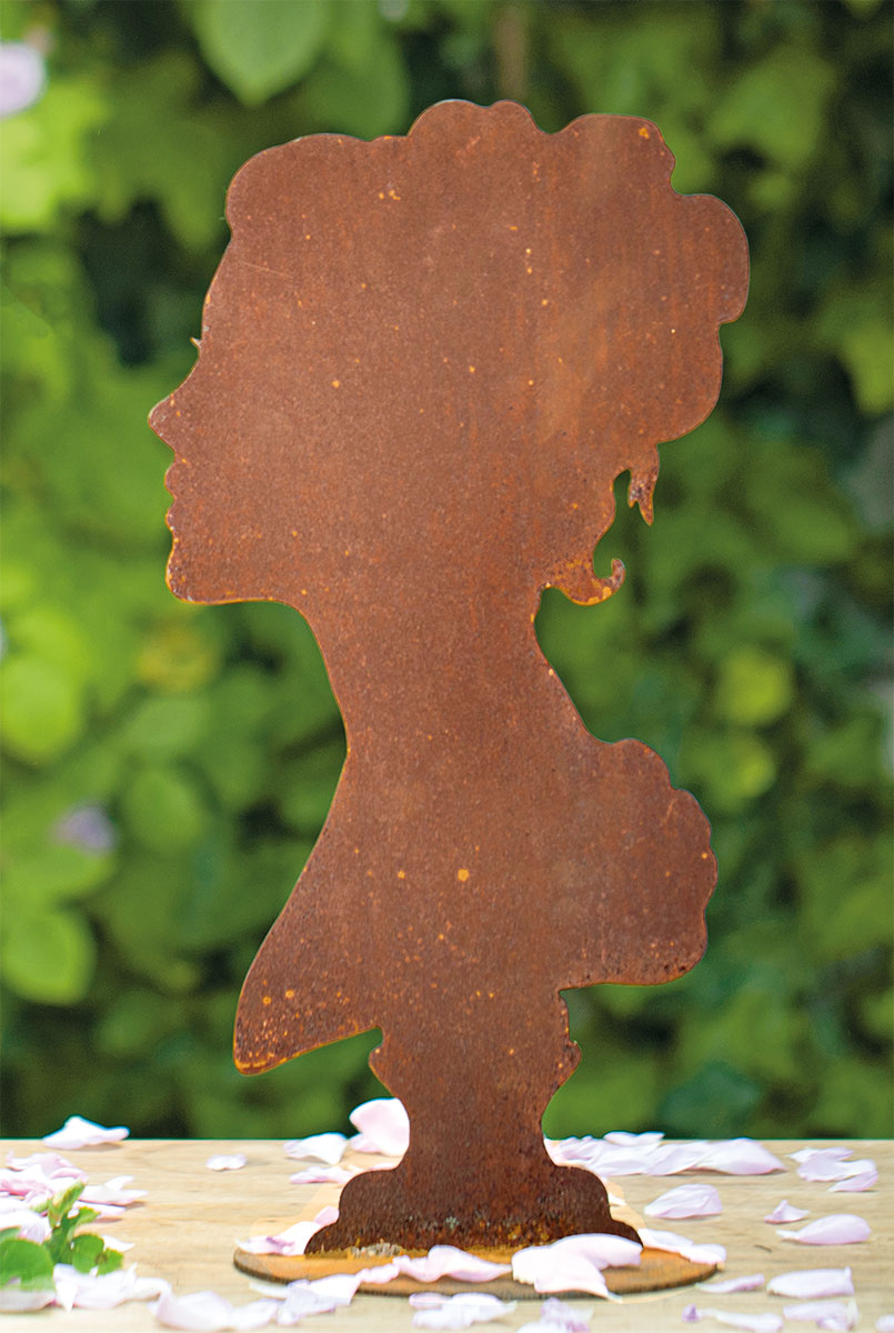 Gartenfigur / Silhouette 'Sissi', Gartenskulptur