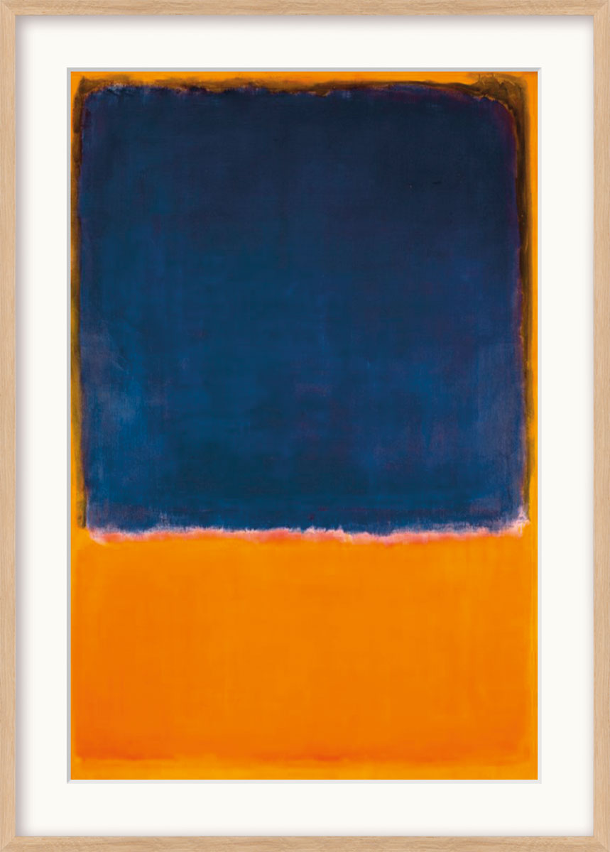 Mark Rothko: Bild 'Untitled' (1950), Version naturfarben gerahmt