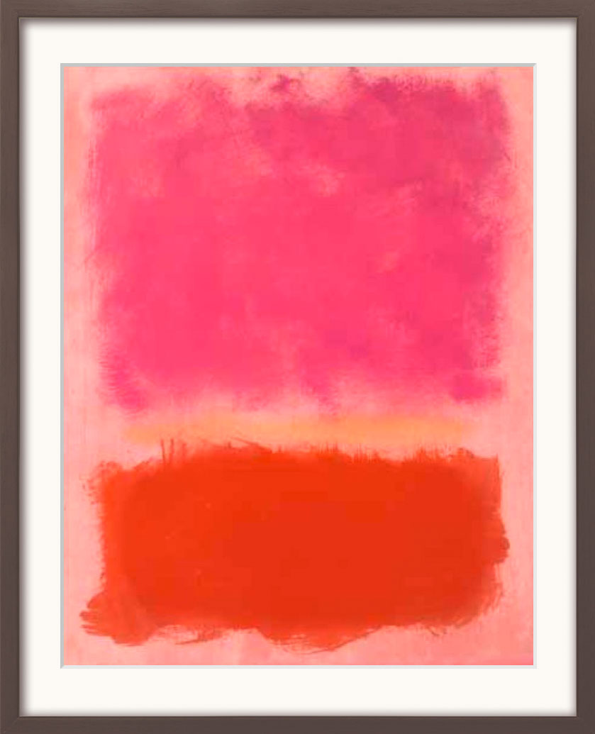 Mark Rothko: Bild 'Untitled' (1958), Version dunkelbraun gerahmt