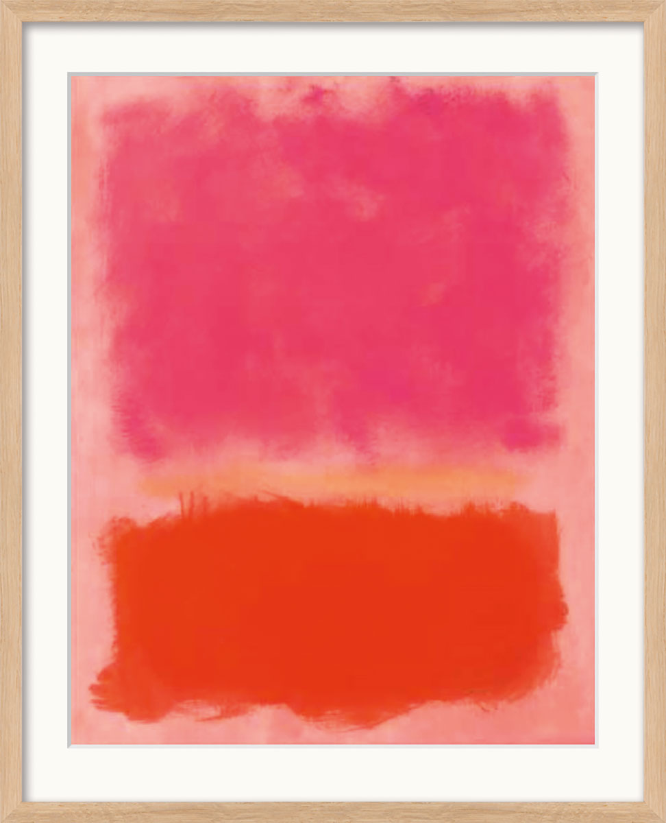 Mark Rothko: Bild 'Untitled' (1958), Version naturfarben gerahmt