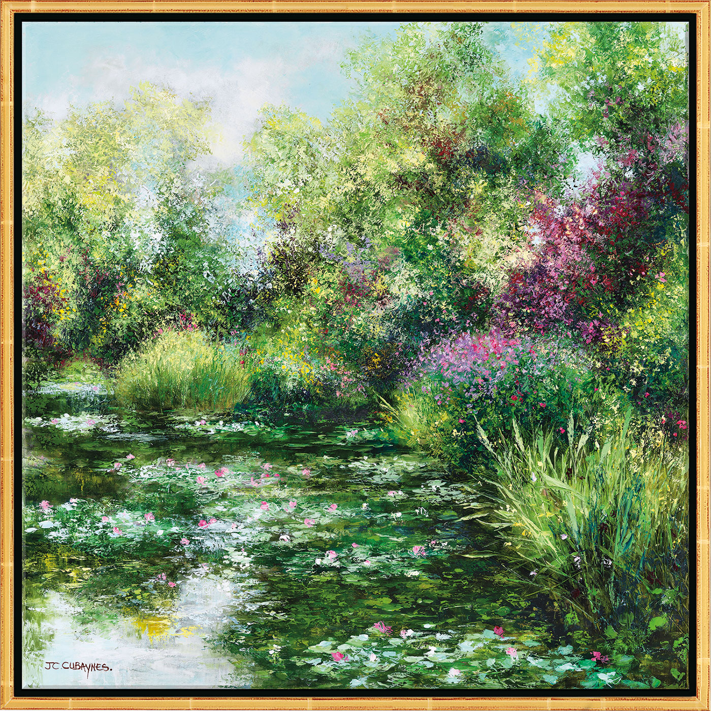 Jean-Claude Cubaynes: Bild 'L'Etang à Giverny', gerahmt