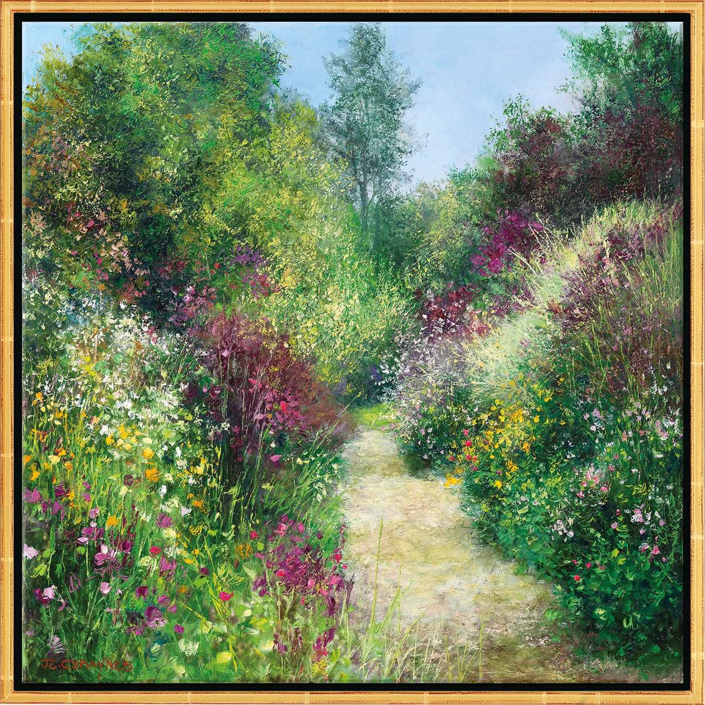 Jean-Claude Cubaynes: Bild 'Giverny - Le Jardin de Pascale à Grimaud', gerahmt