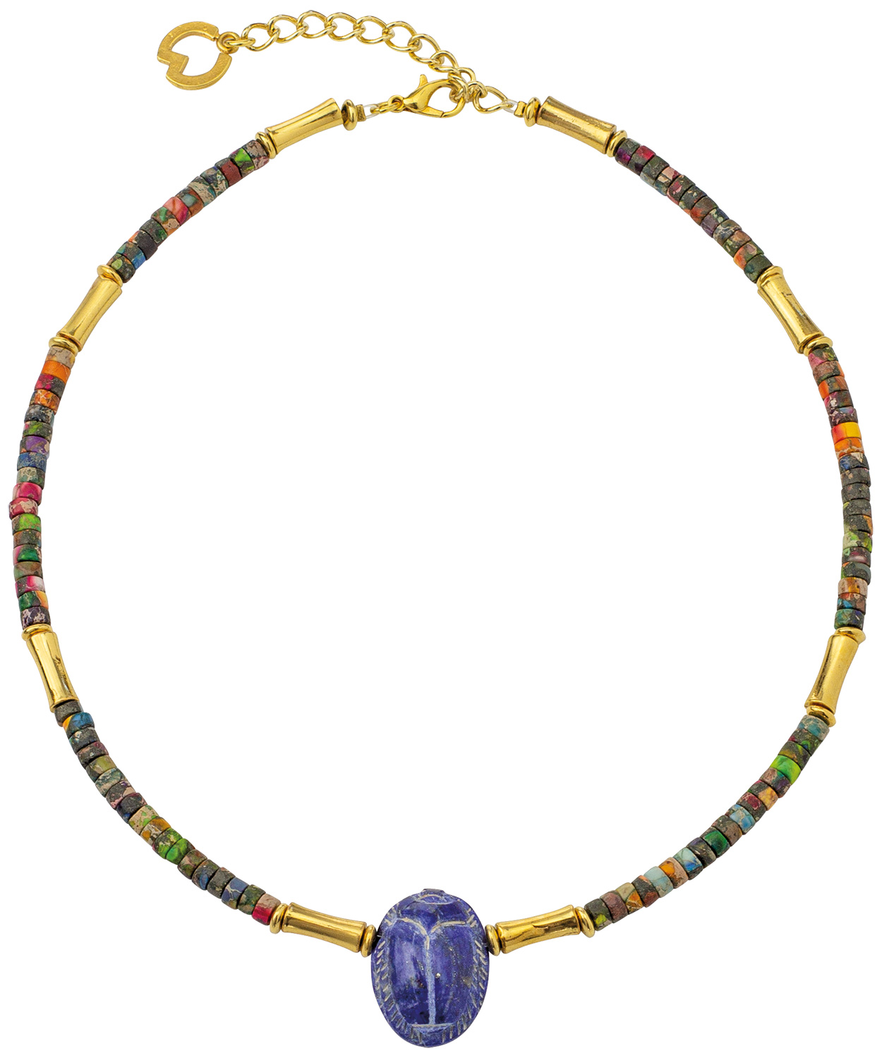 Petra Waszak: Collier 'Scarabeo Lapis', Schmuck