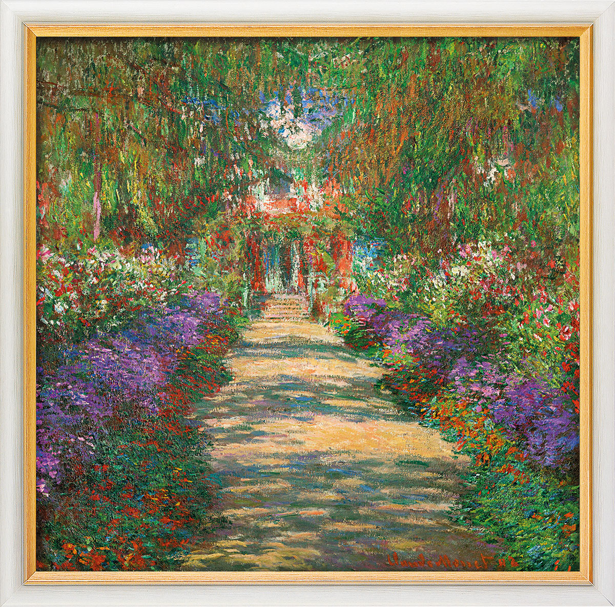 Claude Monet: Bild 'Garten in Giverny' (1902), gerahmt