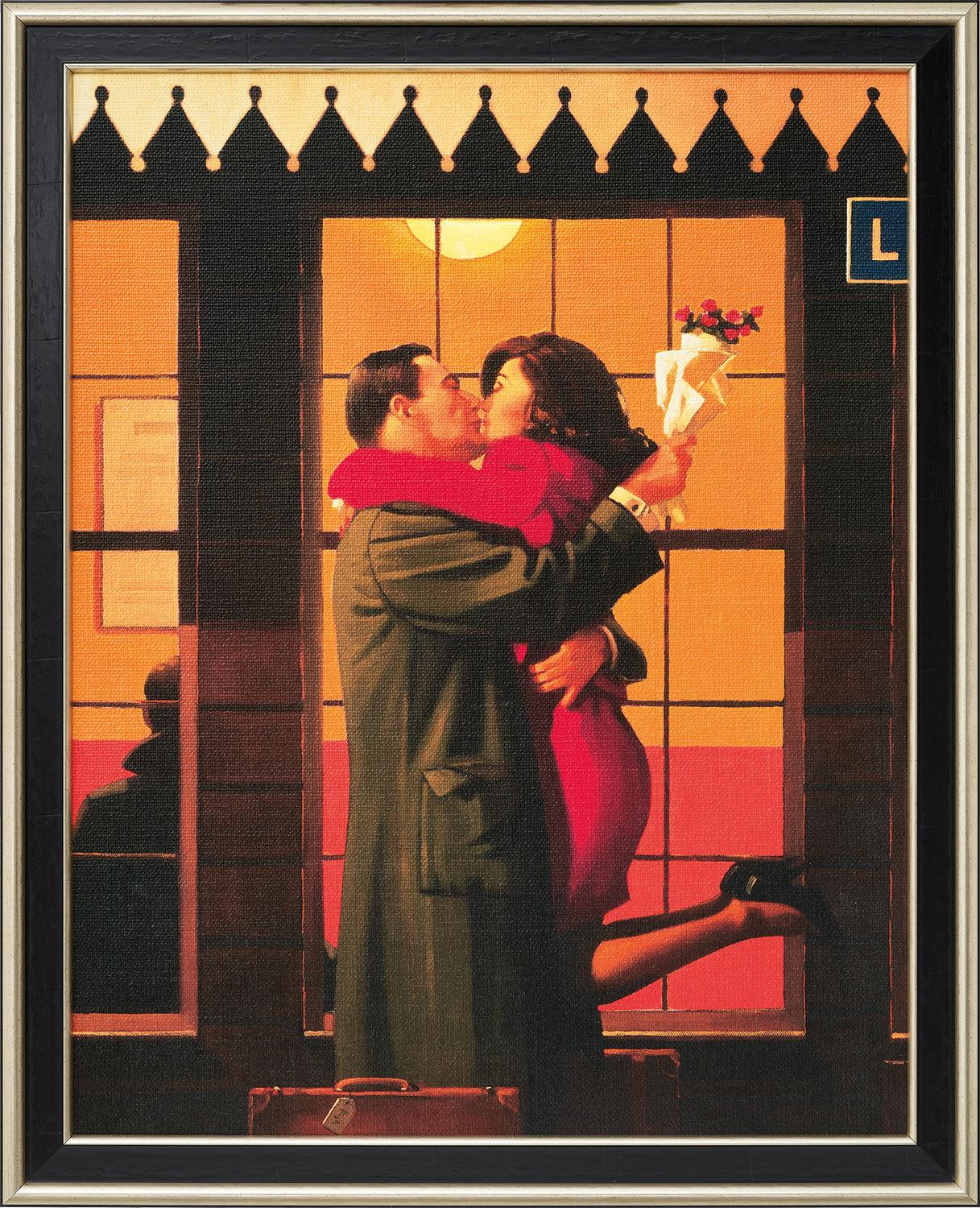 Jack Vettriano: Bild 'Back Where You Belong' (1996), gerahmt