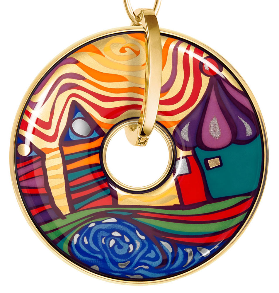 FreyWille: Collier 'Luna Piena - Hommage à Hundertwasser - Imperial', Schmuck