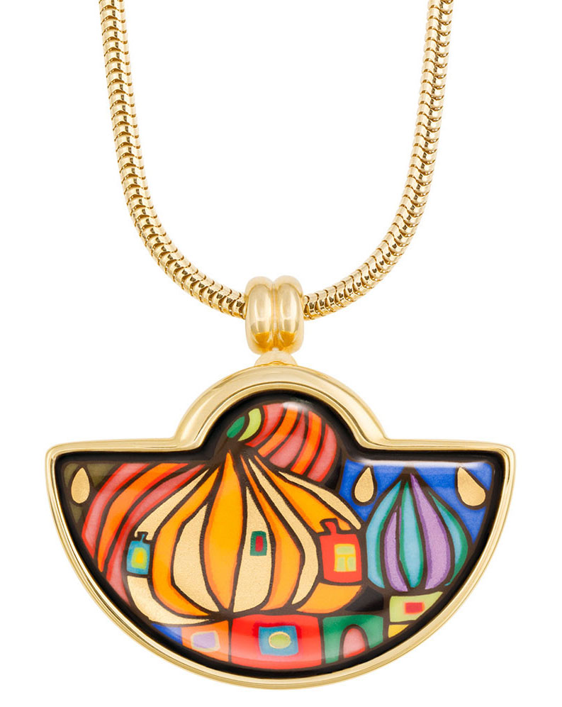 FreyWille: Collier 'Kleiner Halbmond - Hommage à Hundertwasser - 10002 Nights', Schmuck