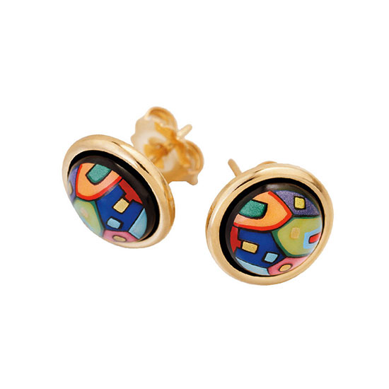 FreyWille: Ohrstecker 'Cabochon - Hommage à Hundertwasser - 10002 Nights'