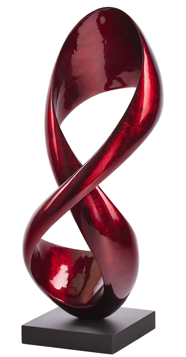 Skulptur 'Infinity' (rote Version), Kunstguss