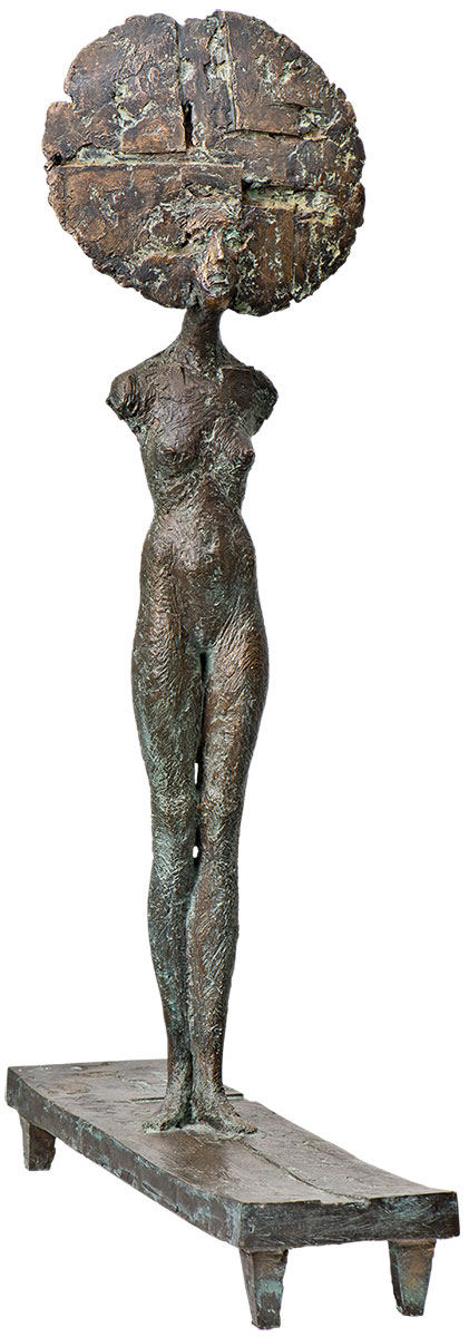 Michael Jastram: Skulptur 'Schreitende La Luna' (2017), Bronze