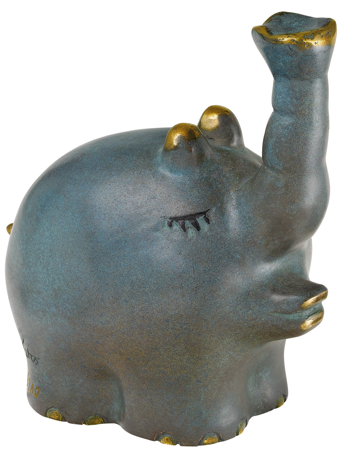 Otto Waalkes: Skulptur 'Ottifant - in Love - Jubiläums-Edition', Bronze