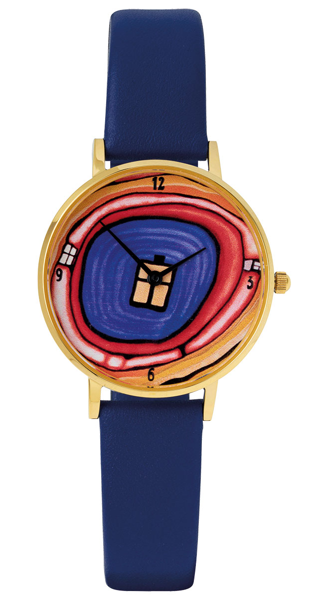 Friedensreich Hundertwasser: Künstler-Armbanduhr 'Zeitfinder Seelenbaum'