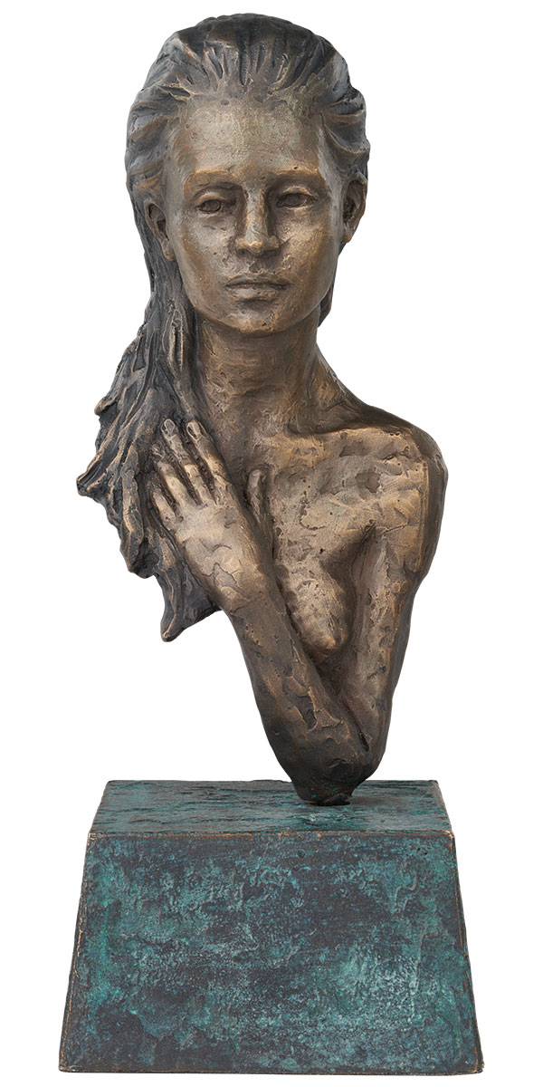 Sorina von Keyserling: Skulptur 'Innehalten', Bronze