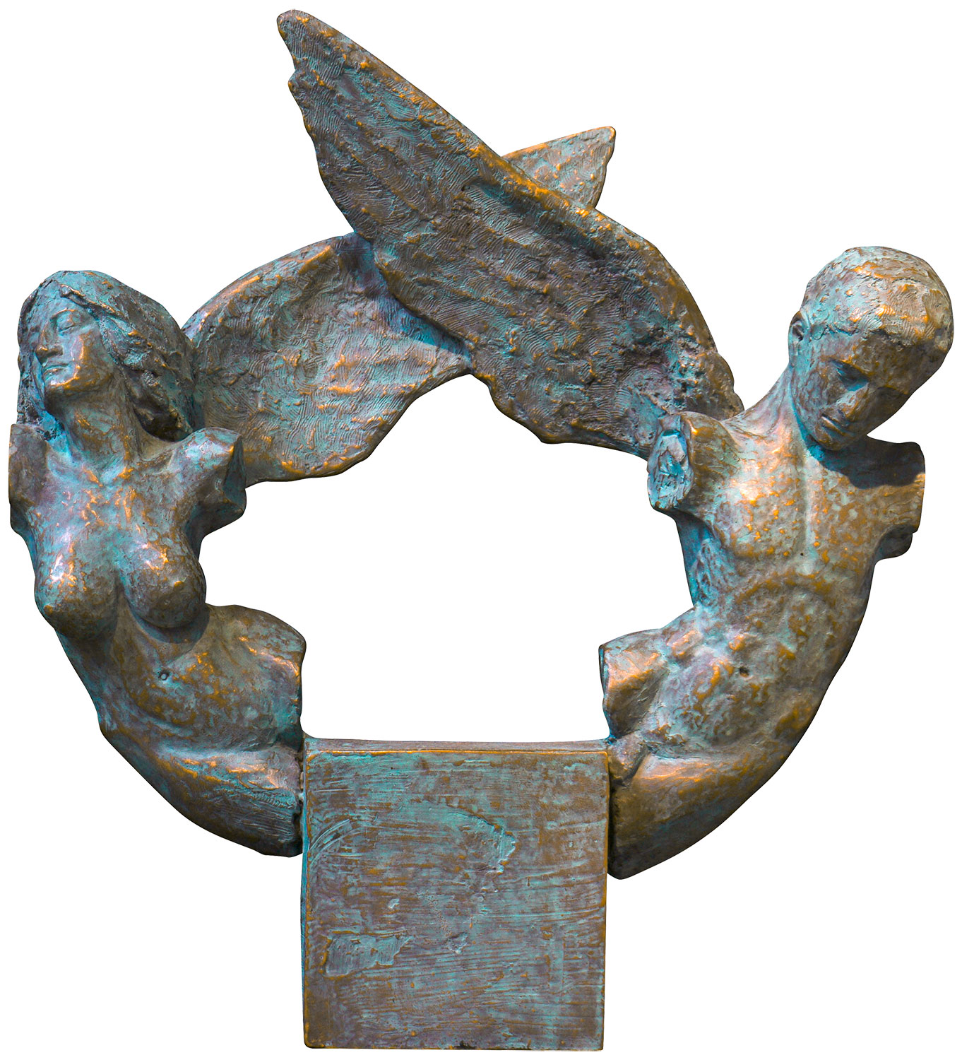 Manfred Reinhart: Skulptur 'Ein Paar', Bronze