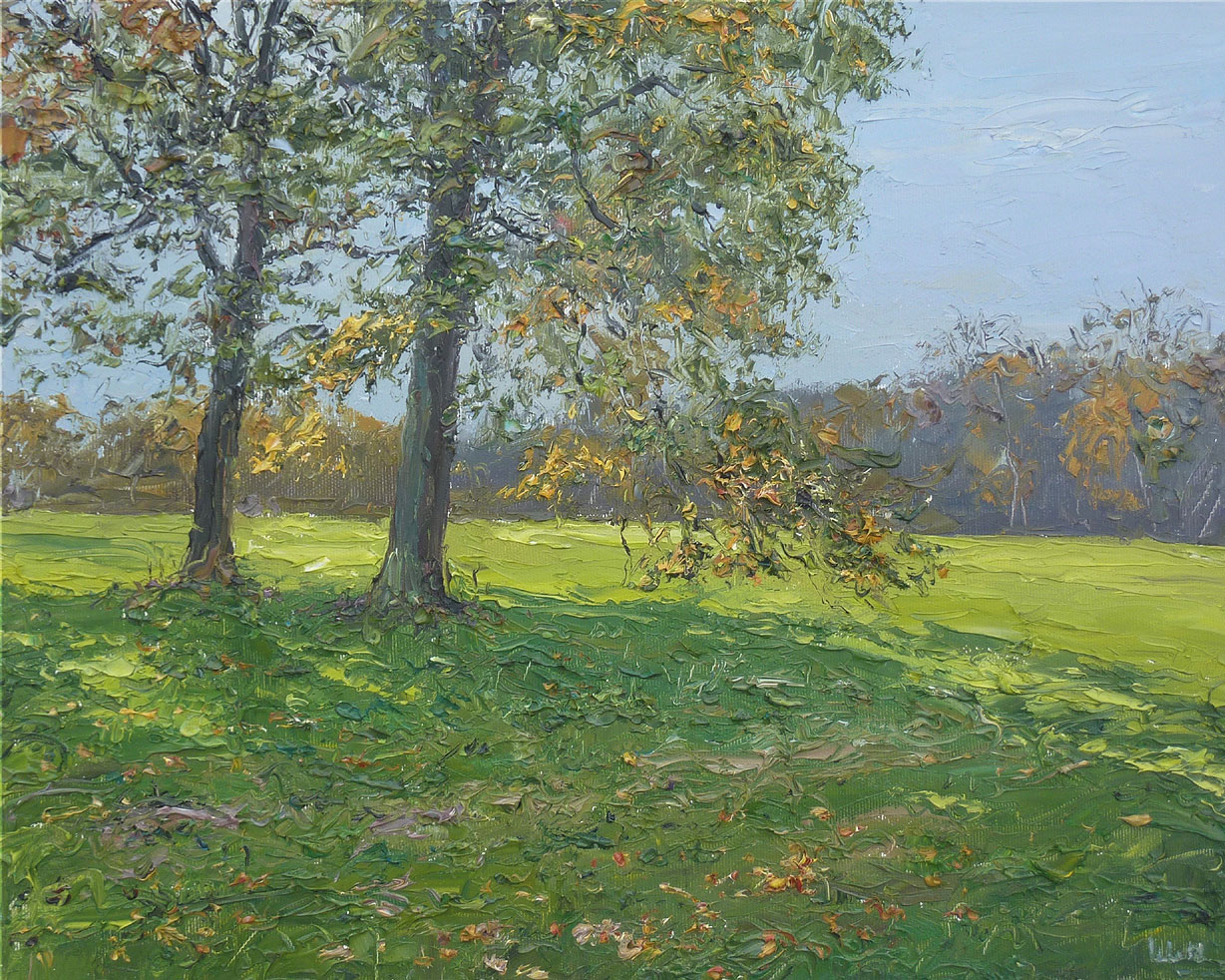 Peter Witt: Bild 'Herbst im Park' (2023) (Original / Unikat), auf Keilrahmen