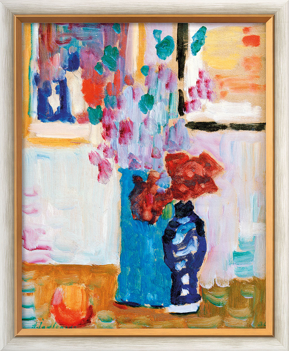 Alexej von Jawlensky: Bild 'Blaue Vase' (1930), gerahmt