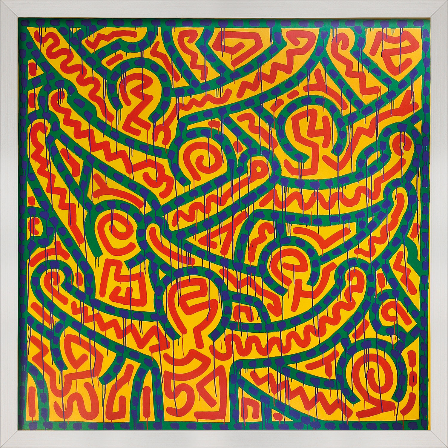 Keith Haring: Bild 'Untitled 1989', gerahmt