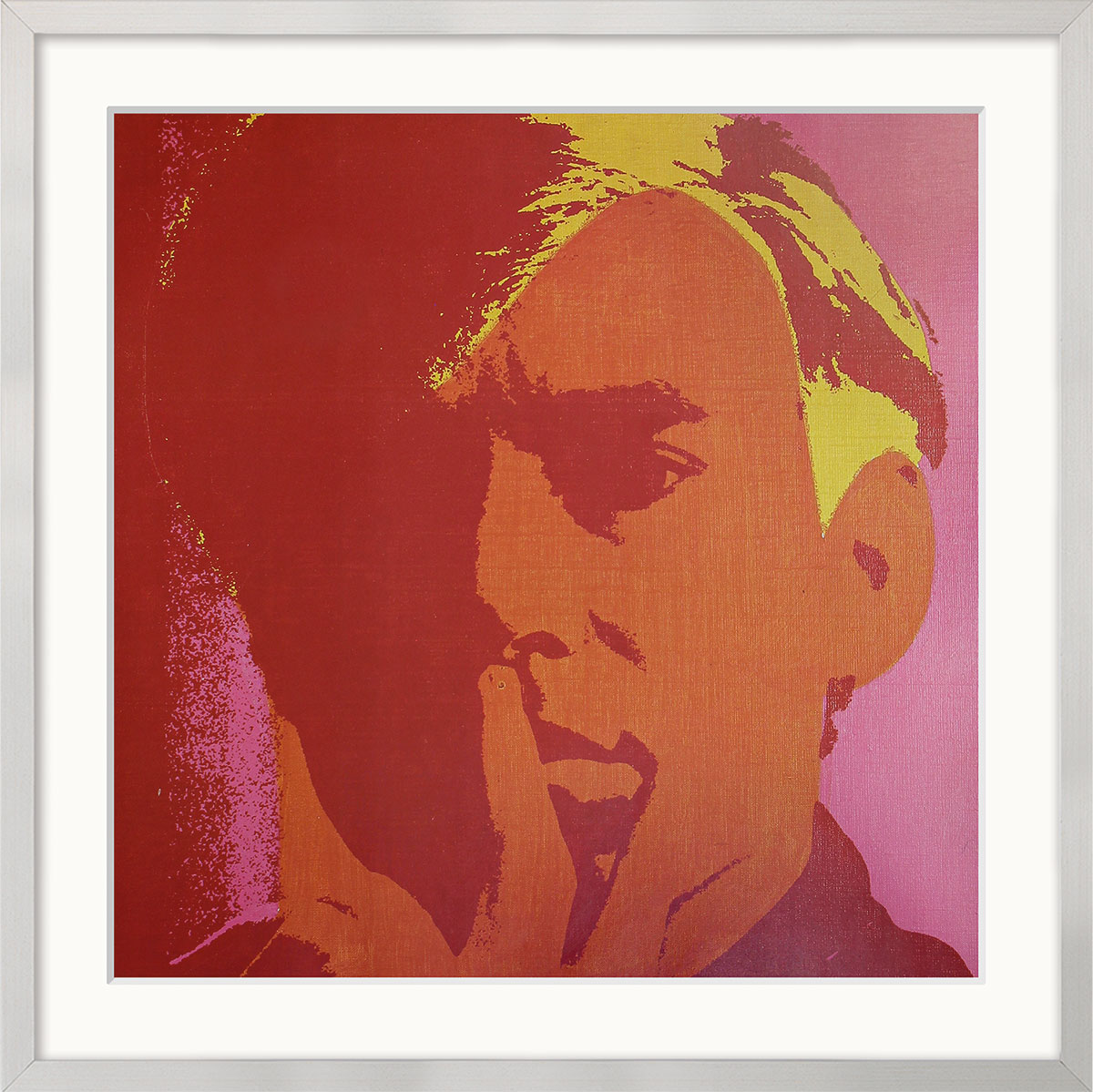 Andy Warhol: Bild 'Selbstbildnis' (1993), gerahmt