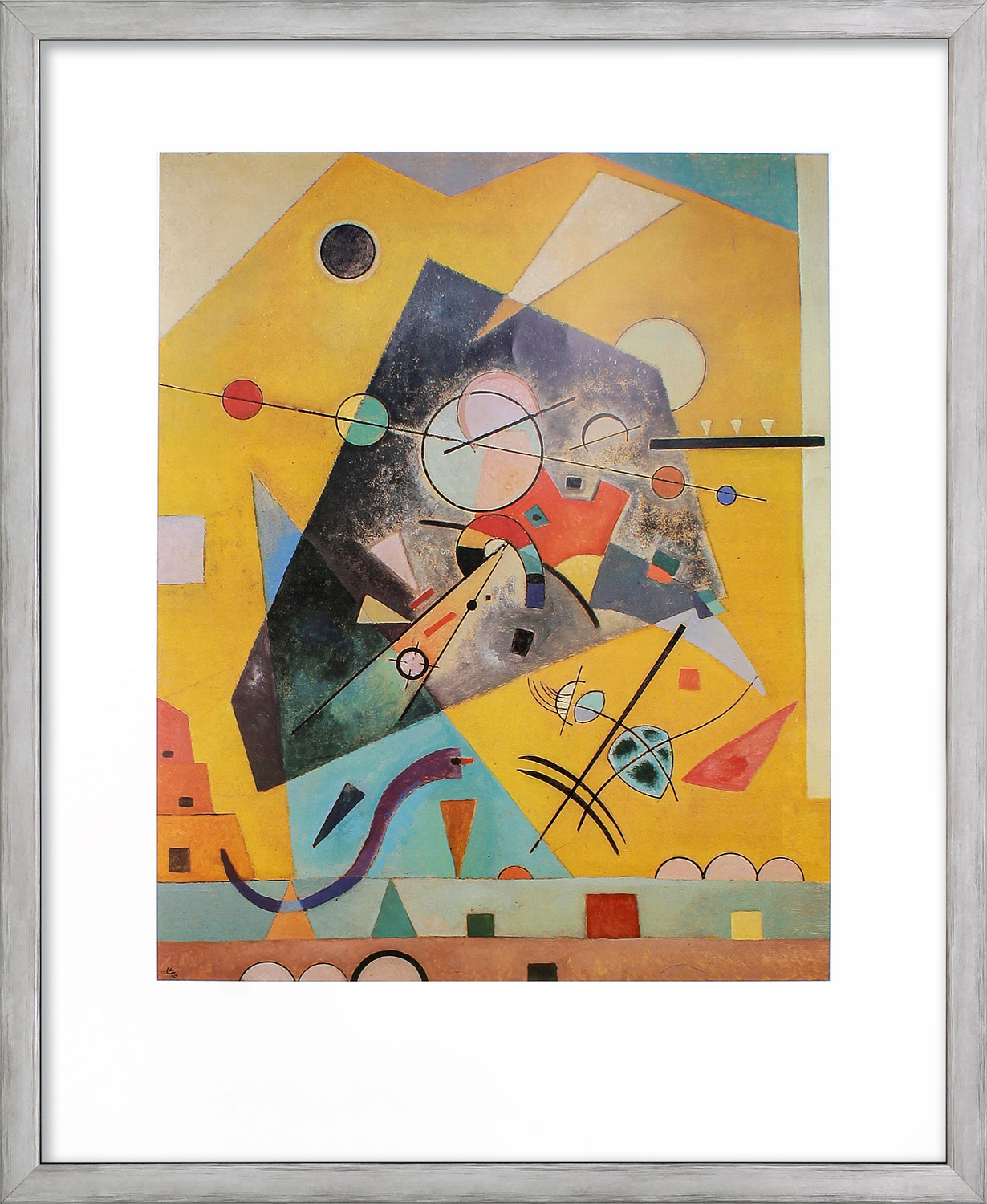 Wassily Kandinsky: Bild 'Stille Harmonie' (1924), gerahmt