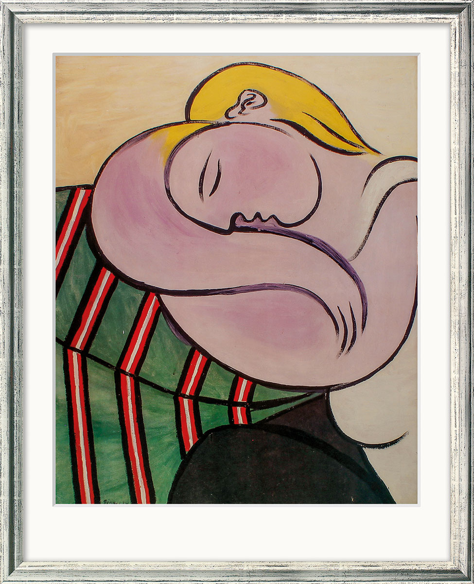 Pablo Picasso: Bild 'Woman with Yellow Hair' (1931), gerahmt, Skulptur