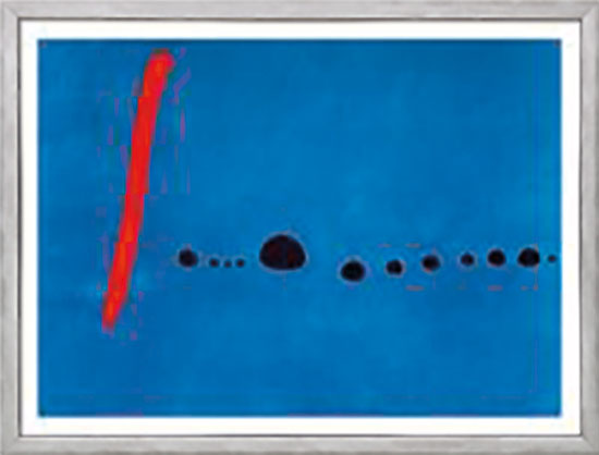 Joan Miró: Bild 'Bleu II', gerahmt