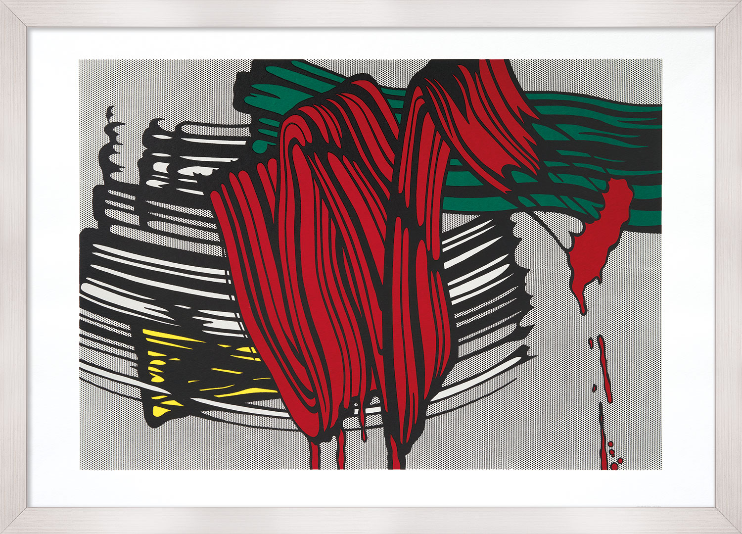 Roy Lichtenstein: Bild 'Big Painting No. 6' (1965), gerahmt