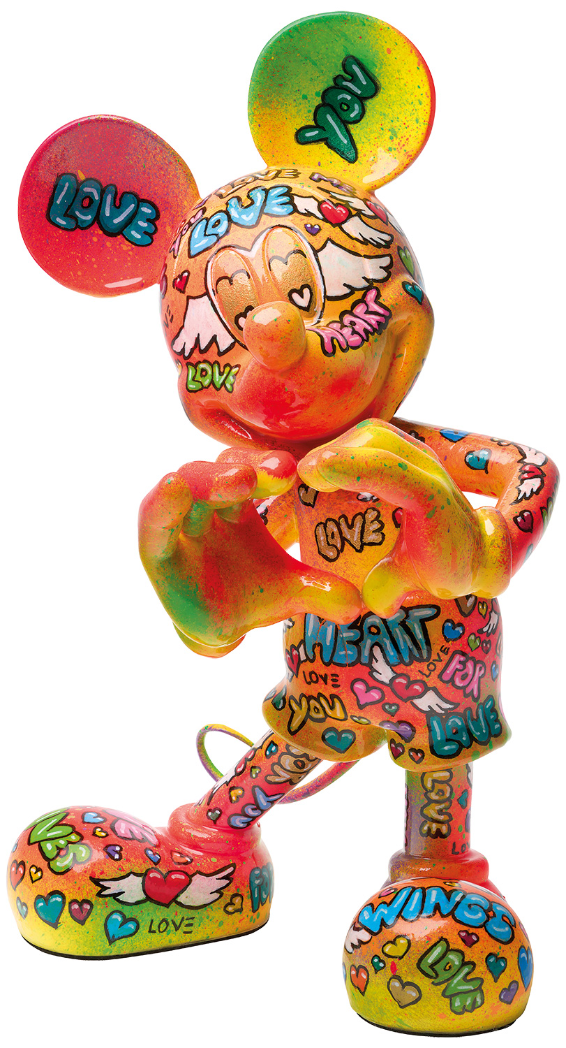 Sabrina Seck: Skulptur 'Mickey in Love', Kunstguss