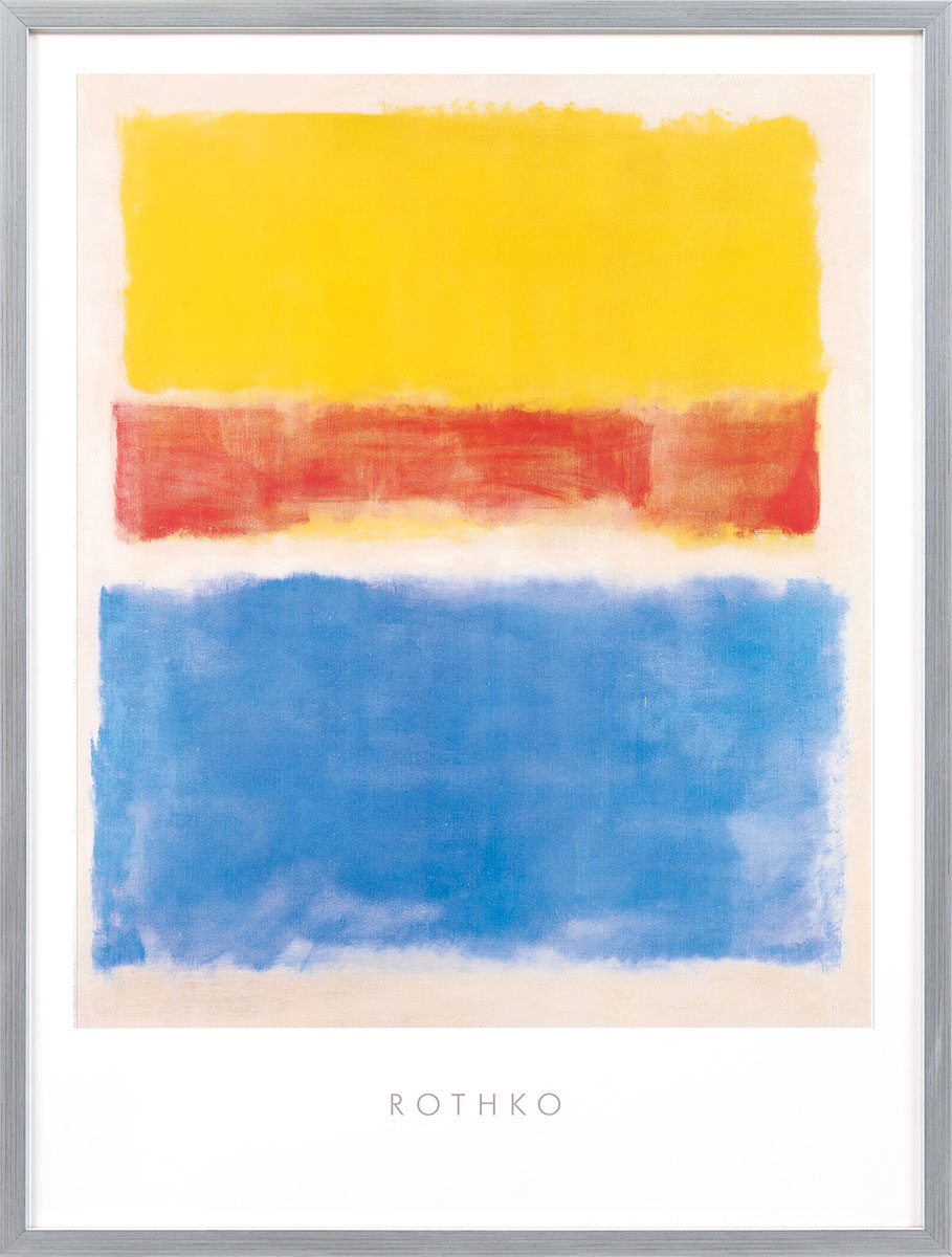 Mark Rothko: Bild 'Untitled (Yellow, Red and Blue)' (1953), gerahmt